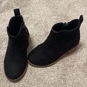 Kids Black Ankle Boots